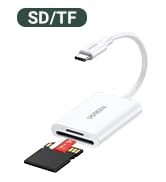 Adaptador Extensor OTG 3 en 1 al por Mayor de Fábrica, Lector de Tarjetas USB 3.0 de Instalación Externa USB-C con Soporte para Tarjetas TF y CF