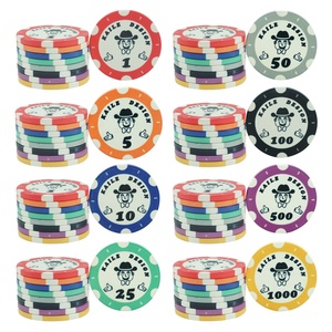 Fiches da <span class=keywords><strong>Poker</strong></span> in Ceramica Personalizzate Kaile da 39mm, 10g, Design Gratuito e <span class=keywords><strong>Set</strong></span> di Fiches Gratuito per Altri Prodotti d'Intrattenimento - Product Image 2