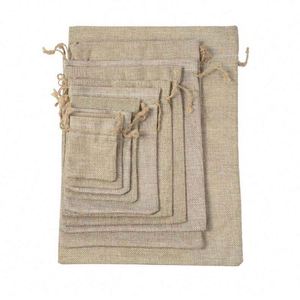 Sacs d'emballage en coton écologiques de haute qualité avec logo personnalisé, sacs en mousseline recyclables avec cordon de serrage pour bonbons, pochette cadeau anti-poussière - Product Image 1