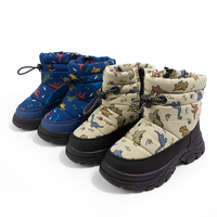 Bottes d'hiver pour enfants personnalisables, doublure en fourrure, imperméables, imprimé animal, semelle antidérapante, fermeture éclair à la cheville