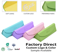 Étui à lunettes pliable Bestclean OEM avec logo personnalisé, boîte d'emballage pour lunettes à prisme peu encombrante pour la vente en gros aux magasins d'optique