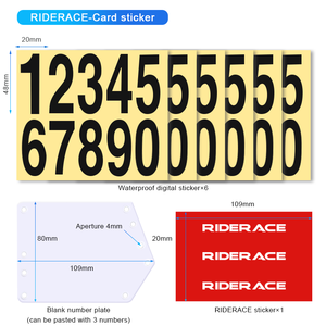 RIDERACE MTB <span class=keywords><strong>bicicleta</strong></span> triatlón carreras número placa soporte de montaje para ciclismo de carretera número de licencia trasera tija de sillín soporte de tarjetas de carreras - Product Image 4