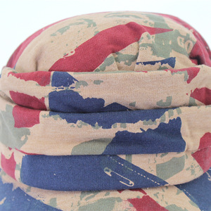 Camouflage Bucket Hat Breathable Cotton Silk Sunscreen Outdoor <b>Cap</b> For Men Women <b>Summer</b> Casual Folded Design - Product Image 3