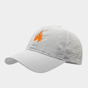 <span class=keywords><strong>Gorra</strong></span> de Béisbol de 6 Paneles con Perforaciones Láser y Diseño de Llamas, <span class=keywords><strong>Gorra</strong></span> para el Sol, Protección UV, Secado Rápido, Malla Impermeable, Cierre a Presión - Product Image 1