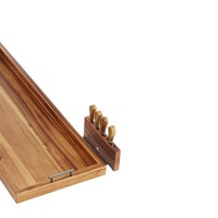 Plateau en bois étendu, plateau de service polyvalent, étagère de salle de bain, porte-couteaux, grande assiette de table, pour réunions de famille, design moderne