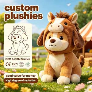Peluche de Caballo Shiba Personalizado al por Mayor, Animal de Peluche Suave para Decoración con Temática de Granja y Suministro al por Mayor - Product Image 1