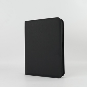 Classeur de cartes à collectionner en cuir PU noir à 9 pochettes, fabricant OEM ODM en gros sous marque privée - Product Image 2