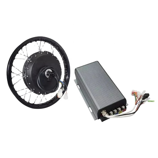QS Motor 273 12000w Electric Bicycle Controller 50H V3 E-bike Spoke Hub Motor with 19inch Moped Wheel Rim Commutation Brushless