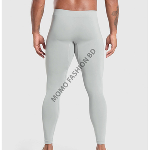 Leggings légers et respirants en Spandex/Polyester pour hommes, longueur cheville, taille élastique, toutes saisons, sport et fitness - Product Image 2