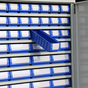 Armario de Herramientas Industrial de Acero para Almacén o Garaje con Contenedores de Plástico para Almacenamiento y Organización de Piezas de Herramientas, Capacidad de 2500 kg - Product Image 6