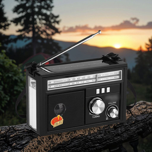 Radio portable multifonctionnelle à énergie solaire 3 bandes AM FM SW avec lampe torche LED, lecteur MP3 USB et haut-parleur intégré - Product Image 2