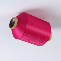Fils texturés 100% polyester colorés 150D, torsadés, haute ténacité, écologiques et recyclables pour le tricot, la couture et le tissage