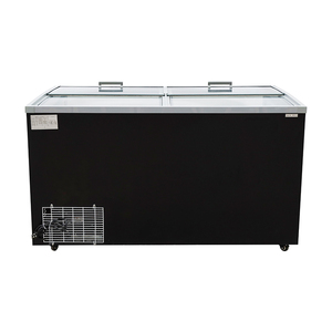 Congélateur <span class=keywords><strong>vitrine</strong></span> îlot à fenêtre compacte, type combiné, avec compresseur haute performance, pour la conservation de viande et produits alimentaires en supermarchés et boucheries - Product Image 4