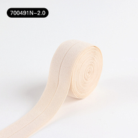 Stock d'usine – Sangle élastique pliée en nylon de 2 cm à chevrons, accessoires vestimentaires durables à haute ténacité