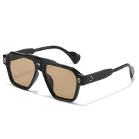 Nouvelles lunettes carrées tendance pour hommes, femmes, unisexes, couleur dégradée, vente en gros d'usine, lunettes de soleil personnalisées, logo personnalisé pour femmes