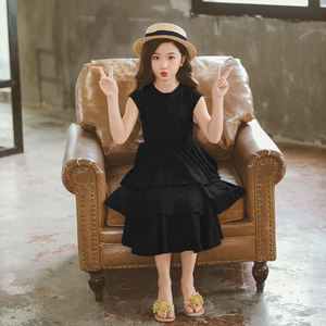 Nouvelle robe de plage moderne pour enfants, filles noires, achat en ligne en Thaïlande, directement auprès d'un fournisseur chinois - Product Image 2