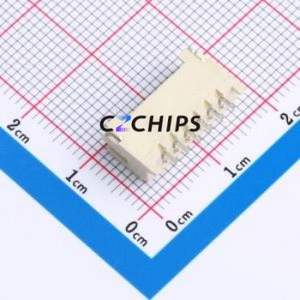 BX-HY2.0-6PWT Wire-to-Board Pin Header SMD,P=2mm,Horizontal Mount Connector 1x6P 2mm Horizontal Mount HY - Product Image 2