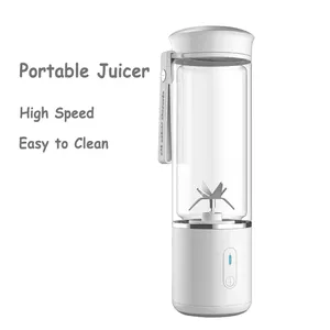 6 Cutter Blade Blender For Shakes And Smoothies Usb Rechargeable Portable Juicer Cup Fruit Fresh Juice Mixer