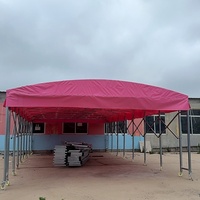 Tente rétractable d'extérieur mobile avec couverture intégrale pour dîner de mariage