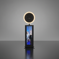Photomaton iPad avec imprimante, écran LCD, et étui de transport sur mesure