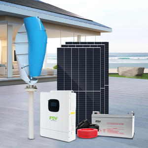 10kw 태양광 및 풍력 하이브리드 에너지 시스템 리튬 이온 파워 뱅크 단결정 태양광 패널 50Hz/60Hz 출력 - Product Image 2