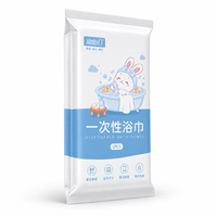 Serviette de Bain Jetable en Coton Non Tissé Personnalisable avec Logo – Douce, Absorbante, Écologique, Biodégradable, Usage Unique pour Hôtels, Voyages, Spas, Usage Privé