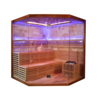 Ruang Sauna Uap Kering Inframerah Kayu Tradisional untuk Terapi, Penawaran Terbaik