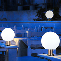 Lampadaire de jardin LED en acier inoxydable IP33, éclairage extérieur étanche pour clôture et allée