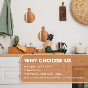 Mini plateaux à charcuterie en bois, petits plateaux ronds en bois pour servir le <span class=keywords><strong>fromage</strong></span>, petit <span class=keywords><strong>plateau</strong></span> à charcuterie, pour la cuisson <span class=keywords><strong>de</strong></span> pizzas, <span class=keywords><strong>de</strong></span> pains, <span class=keywords><strong>de</strong></span> gâteaux, <span class=keywords><strong>de</strong></span> fruits - Product Image 4