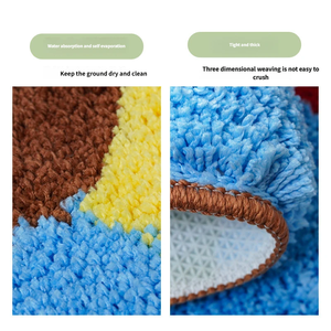 Alfombra Moderna con Estampado Animal Tejida al Estilo Little Red Book, Alfombra Flocada para Sala de Estar, Dormitorio, Alfombra de Noche, Absorbente de Agua, para Auto, Golf - Product Image 4