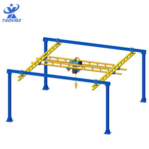 Kbk Modular Trọng lượng nhẹ cần cẩu 500kg Công suất 6M span Palăng điện CE chứng nhận - Product Image 1