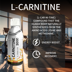 Wholesale OEM <b>Liquid</b> Carnitine 3000 Herbal Body Care Sports Energy Supplements with <b>Vitamin</b> Plant Extracts Energy Drinks - Product Image 5