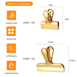 Stainless Steel Sealing Clips T Type 430 Reusable Food Preservation <b>Bag</b> Clips Minimalist Design - Product Image 2