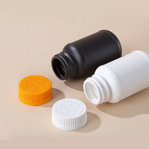 Pot de conditionnement de pilules médical cylindrique économique de 120 cc 225 cc blanc/noir, flacons de compléments vitaminiques - Product Image 6