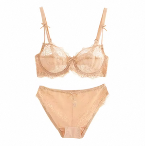 Новый высококачественный кружевной дышащий бюстгальтер-комплект с регулируемыми бретелями, сексуальный и очаровательный, европейского и американского стиля. - Product Image 6