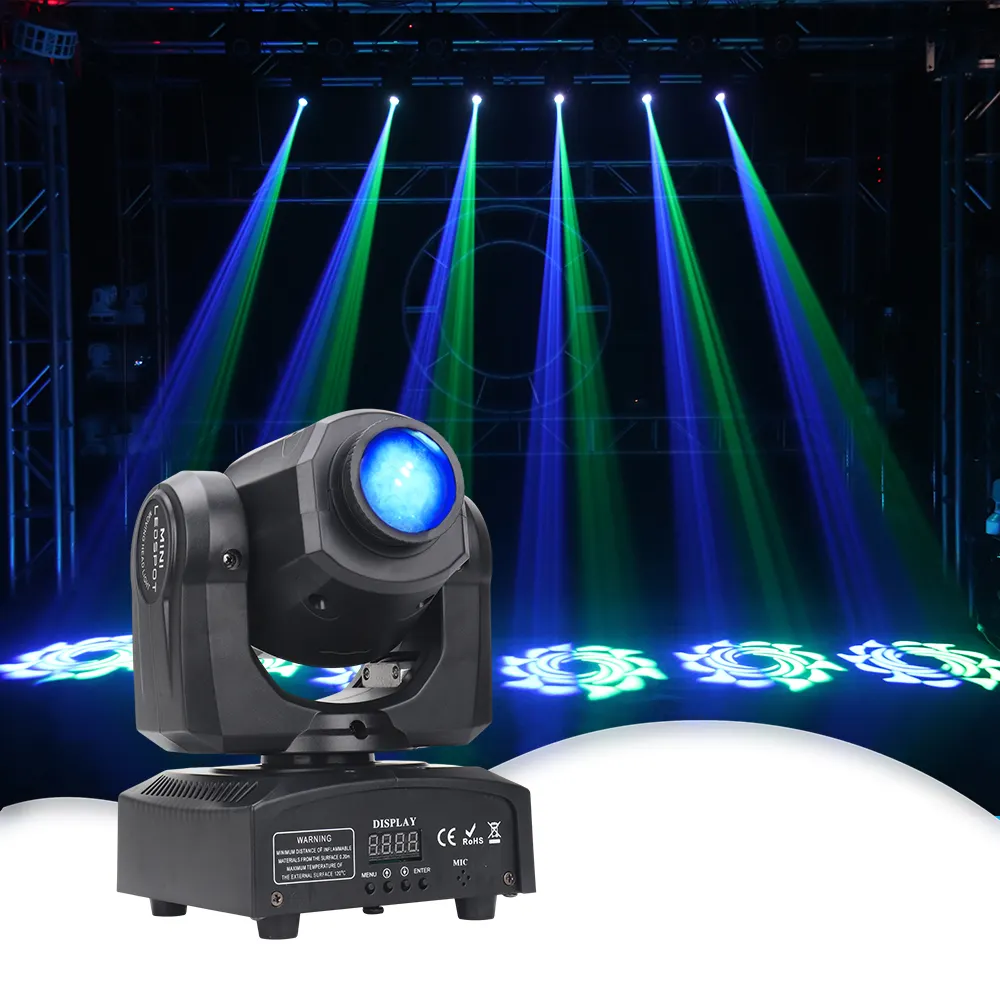 30w DMX Led White Lamp Bead regolabile a testa mobile Spot Stage Light per Night Club