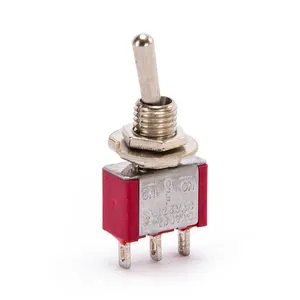 MTS-102 MTS-103 Spdt Tuimelschakelaar 3 Pins Mini Rocker Schakelaar Miniatuur Marine Schakelaar