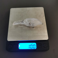 Leurre de pêche artificiel transparent en plastique non peint, 10g 7.7cm ou 7g 6cm, pour lancer longue distance, accessoires de pêche
