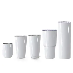 Craft Express Sublimation Blanks 600ml tumbler Double Walled Insulated Stainless Steel Tumbler With Straw