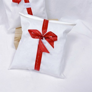 BSCI Custom Logo Printed Cotton Bag Recycle <b>Envelope</b> <b>Gift</b> Jewelry Pouch with Dust Flap for Convenient Storage - Product Image 3