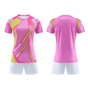 Jersey Tim Sepak Bola Unisex Lengan Pendek, Bernapas, Cepat Kering, Anti-Bakteri, Tahan Air, Warna Gradasi 300g, Desain Khusus - Product Image 3