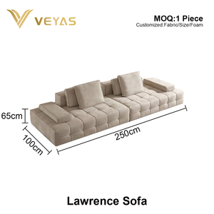 New 2026 Alibabaa Trial Order Space Saving Upholstered Villa Use Packing Settee Sofa Set in a <b>Box</b> with DDP <b>Shipping</b> - Product Image 5
