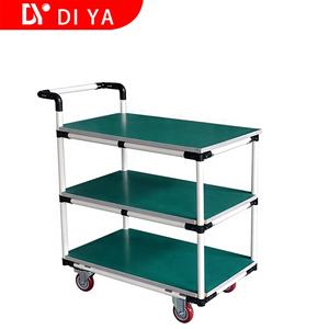 औद्योगिक प्लास्टिक लेपित दुबली पाइप ट्यूब सामग्री हैंडलिंग ट्रॉली - Product Image 4