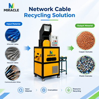 Petite machine à granuler les câbles en cuivre pour les déchiqueteuses de déchets compactes et le recyclage des câbles