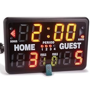 Indicatore di Punteggio Elettronico in Plastica Durevole con Telecomando, Multisport, Portatile, per Interni, <span class=keywords><strong>Tabellone</strong></span> Segnapunti Elettronico, 20 Anni di Successo Commerciale - Product Image 2
