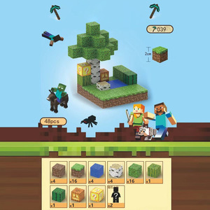 Großhandel Magnet Spielzeug Baustein Sets montiert Bausteine Spielzeug 3d magnetische Bausteine - Product Image 3