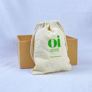 Pochette en coton de couleur naturelle, taille personnalisée, recyclable, multi-usages, pour le rangement des bijoux - Product Image 6