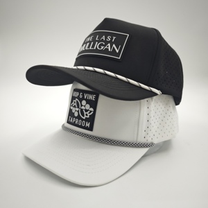 5 Panel Solid Waterproof Golf Cap Custom Silicone Logo Low MOQ OEM Laser Perforated Lightweight Athletic Headwear Item - Product Image 2