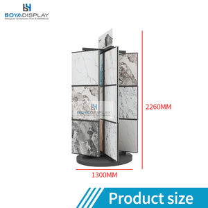 4面回転ディスプレイラック - 金属製360度回転ディスプレイスタンド（小売店衣料品アクセサリー用） - Product Image 4