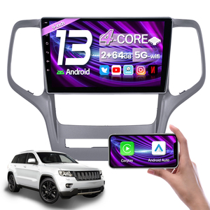 Radio para <span class=keywords><strong>Jeep</strong></span> <span class=keywords><strong>Grand</strong></span> <span class=keywords><strong>Cherokee</strong></span> 08-12, Fabricante Original, 4 Núcleos, 2+64 GB, Android 13.0, Radio Universal para Auto, GPS, Navegación, Reproductor Multimedia - Product Image 1